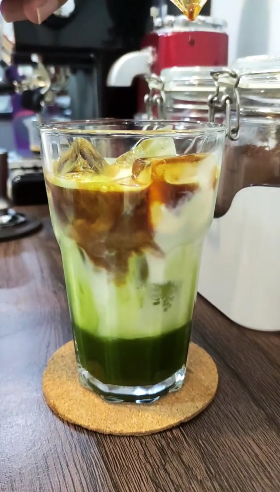 Dirty Matcha Latte