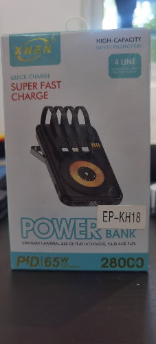 Power Bank 28,000 mAh con tecnología Magsafe, y cuatro salidas de carga