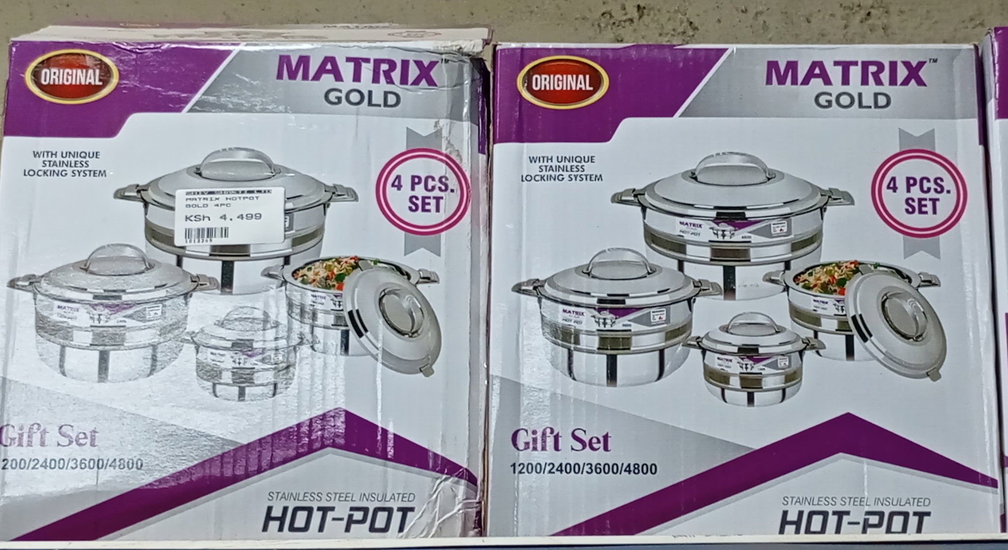 MATRIX GOLD HOT-POT 4PC (1200-2400-3600-4800)_0