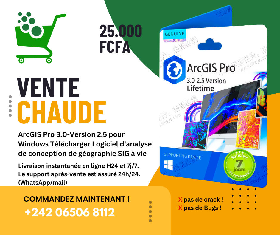 Licence ArcGIS Pro 3.0 à vie 