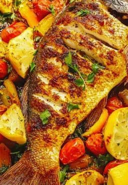 Poisson au four