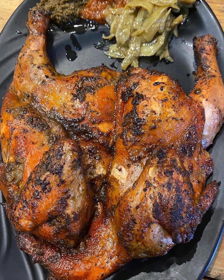 Poulet cuisson à l'américaine sous son lit de légumes 