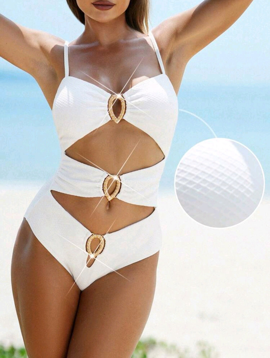 WHITE W/GOLD CUT-OUT ONE_0