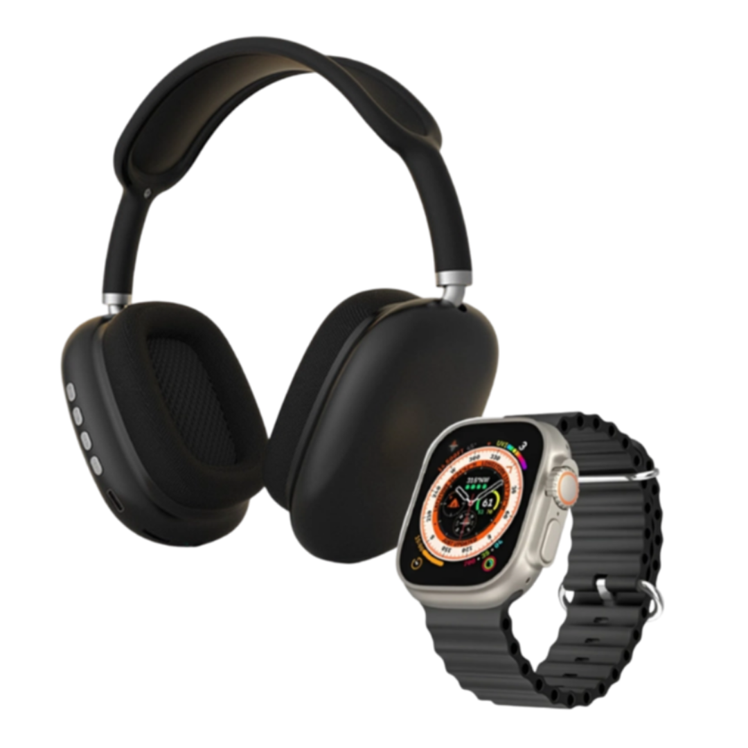 Reloj inteligente Ultra 2 más audífonos P9