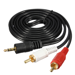 Cable PLUG a 2 RCA 3mts 