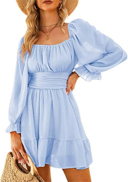 Short dress with long sleeve