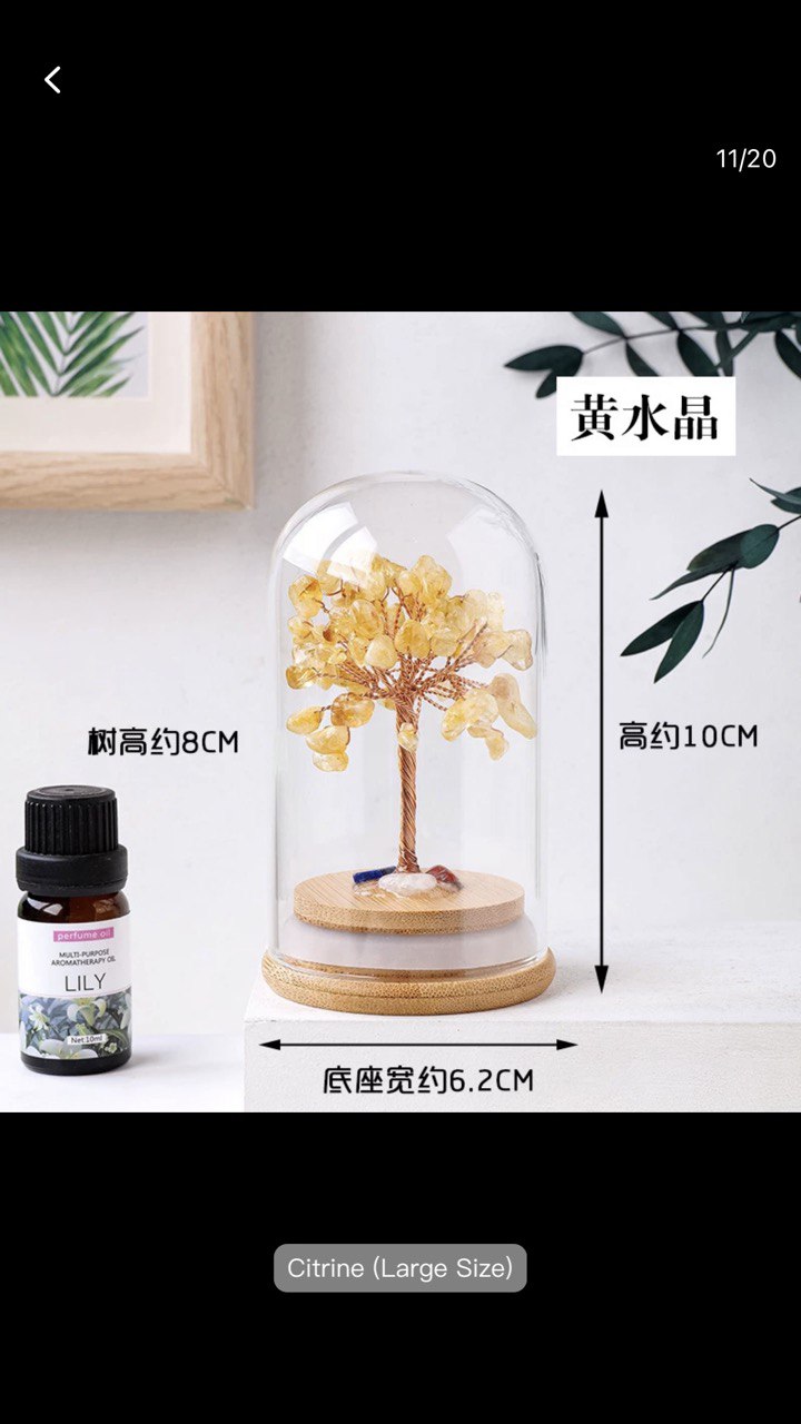 Natural Creative Handmade Crystal Money Tree_0