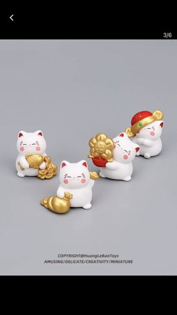 Cute Lucky Cat Mini Creative Miniature