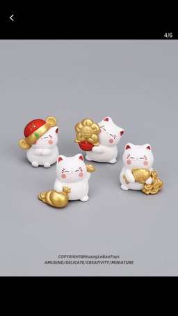 Cute Lucky Cat Mini Creative Miniature