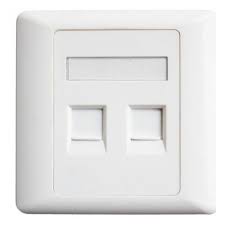 Double / single  RJ45 Faceplate
