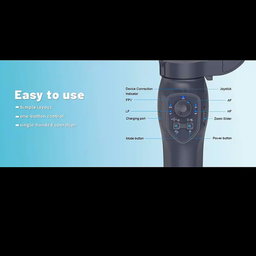COMITOK L7C smart 3-Axis handheld gimbal with wireless,gesture control & build-in fill light-perfect for smooth videos,live streaming & vlogging