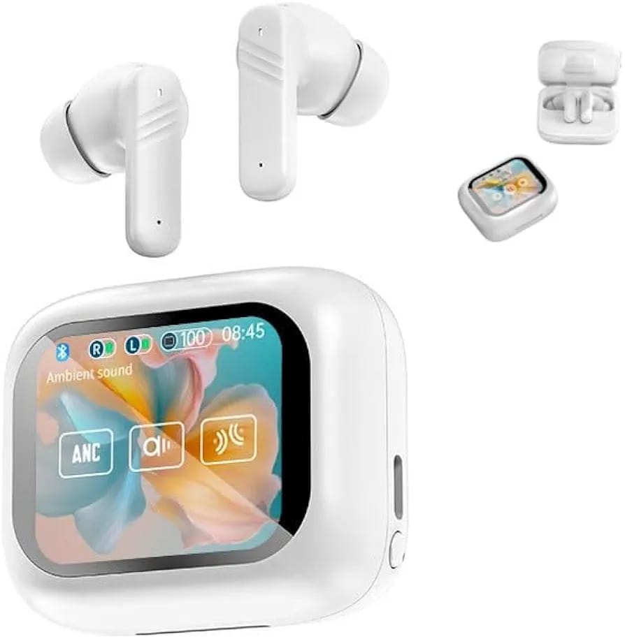 π Buy 1, Get 1 Free Combo Deal π π§ Smart Touch Screen Bluetooth Earphones with Intelligent Charging Case - Waterproof & Wireless | Perfect for Sports! πββοΈ β¨ Features: Smart Touch Screen for easy control! Waterproof for any weather π§οΈ Wireless Bluetooth for seamless connectivity π Intelligent Charging Case keeps your earphones charged on the go π Sleek White Design for a modern look! π€ Perfect for workouts, commutes, or everyday use! ποΈββοΈ