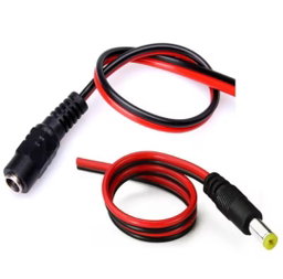 DC jack 2.5mm male / female with wire