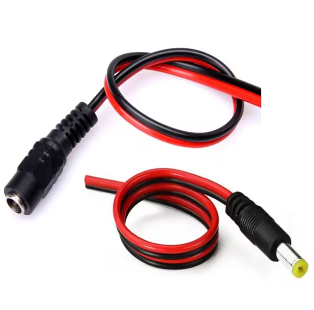 DC jack 2.5mm male / female with wire