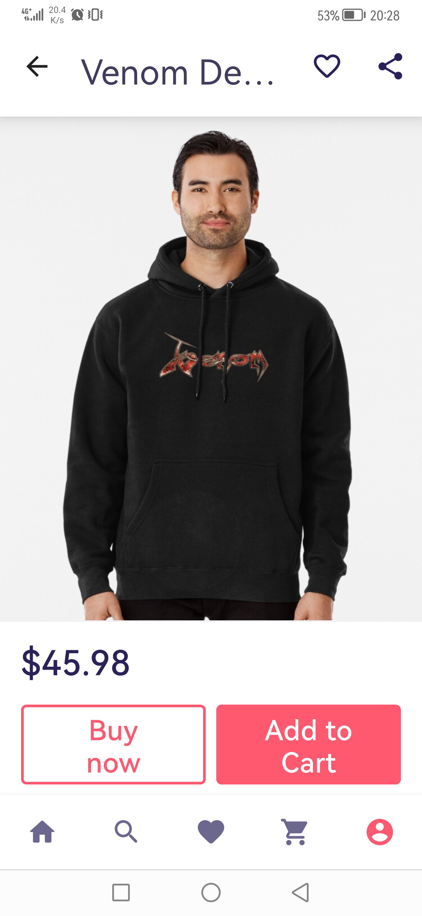 Venom Design pullover Hoodie _0