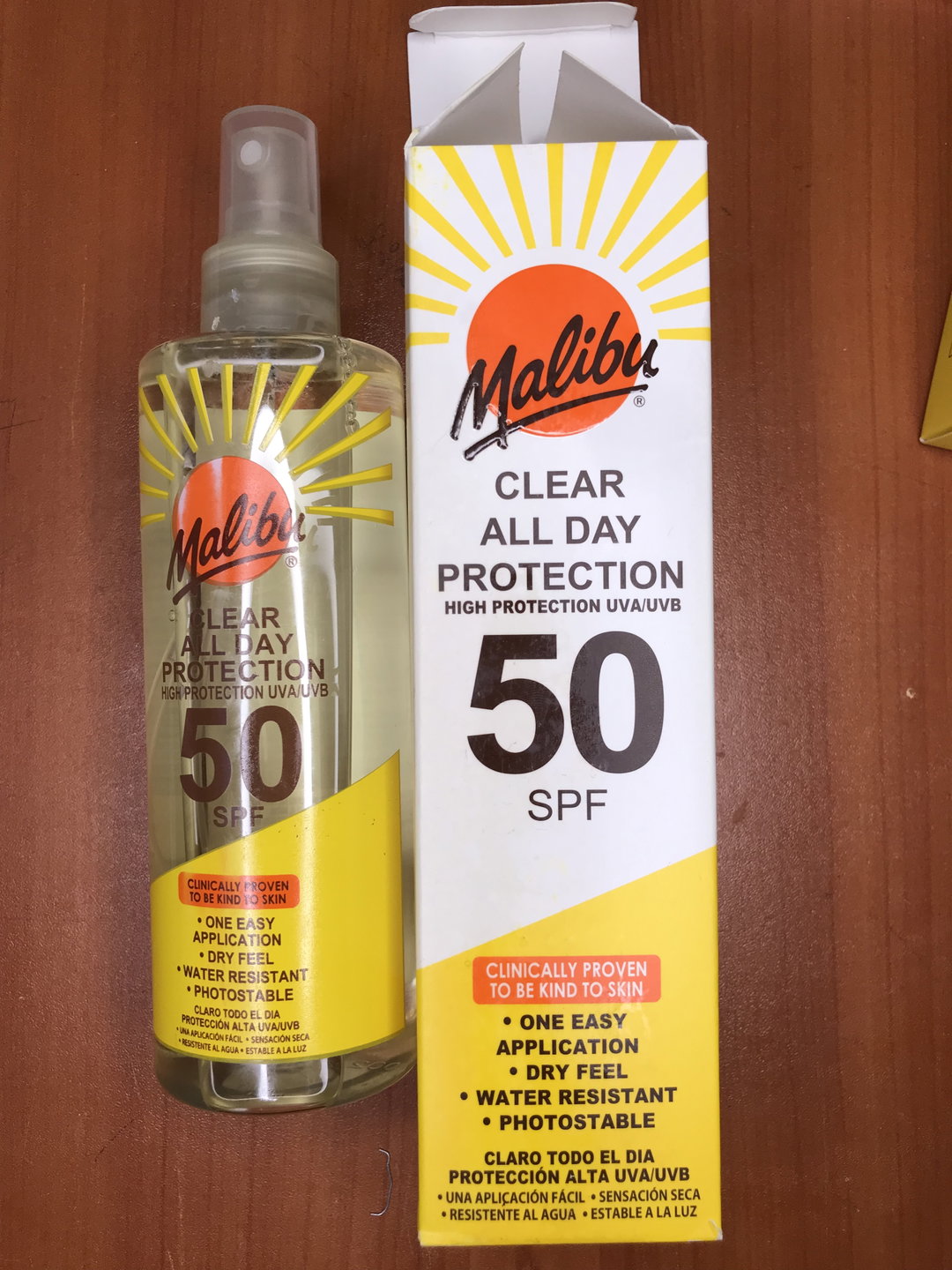 Malibu spray suncreen 
