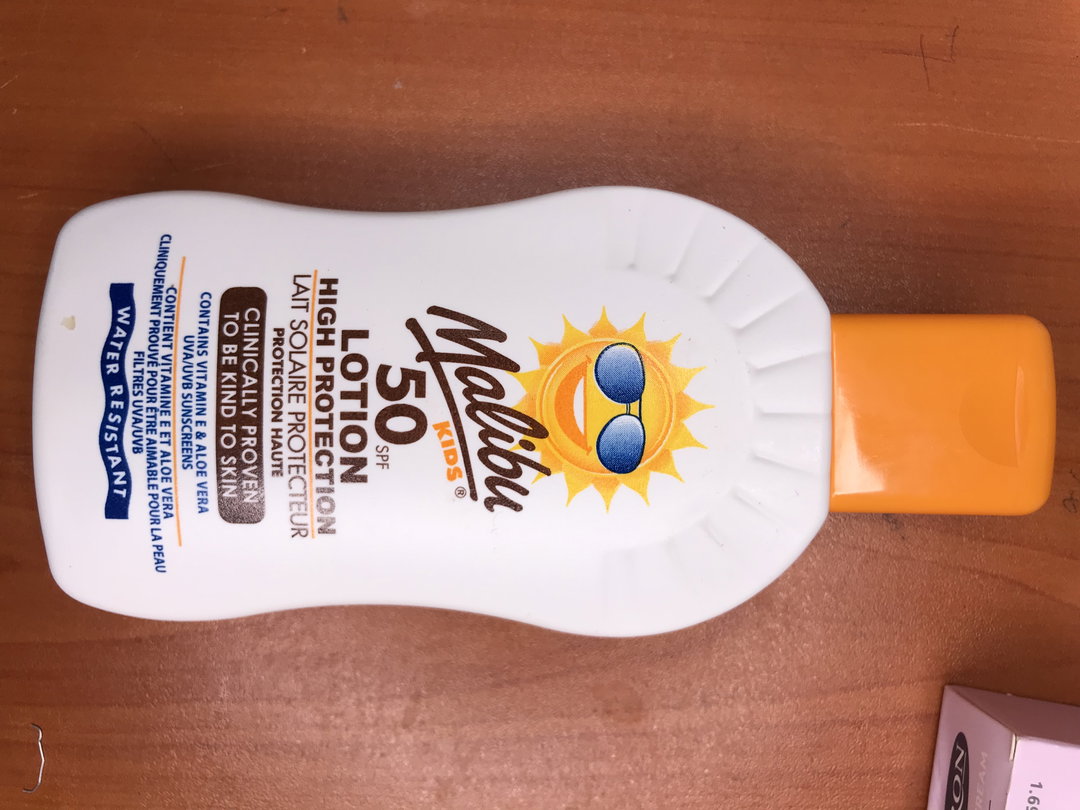 Kids sunscreen malibu lotion