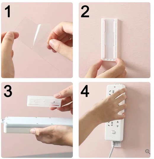 Self-Adhesive Socket Holder (Set of 10)_2