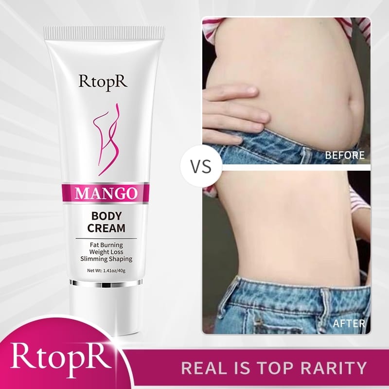 RtopR Mango Slimming Weight Lose Body Cream Slimming Shaping Create Beautiful Curve Firming Cellulite Body Anti Winkles Skin