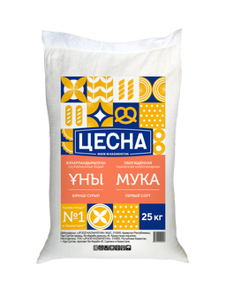 Цесна мука пшеничная 25 кг 1/с