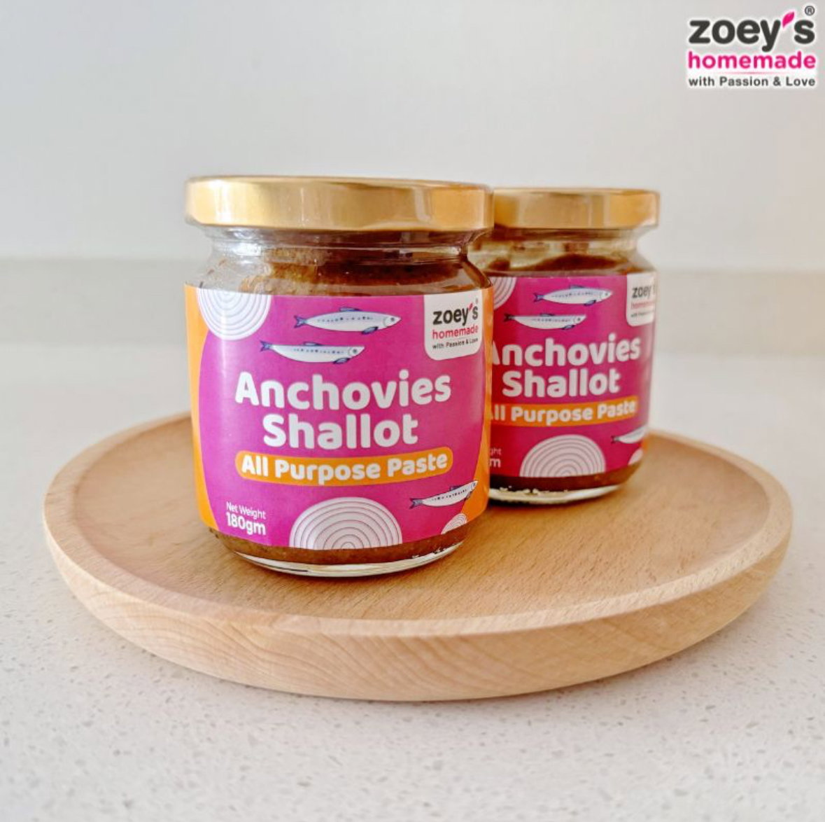 Zoey’s Anchovies Shallot All Purpose Paste (±180g)_0