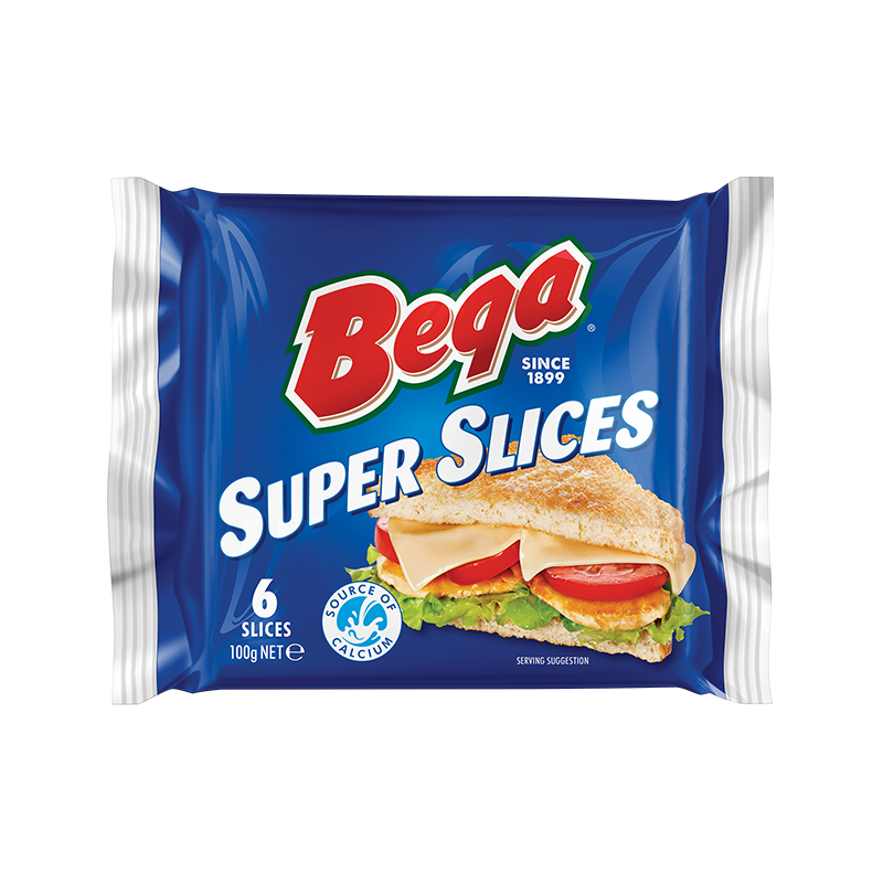 Bega Super Slices Cheese 100g (6s)
