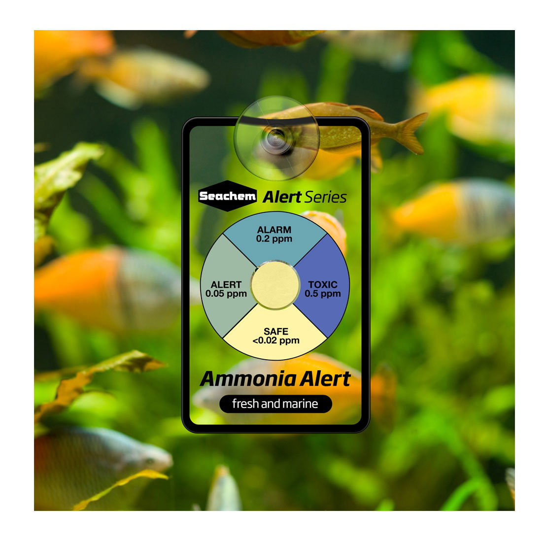 Seachem Water Testing Aquarium Aquascape Fish ( Ammonia Alert / Alert Combo / pH Alert ) Seachem Sensor Technology_3
