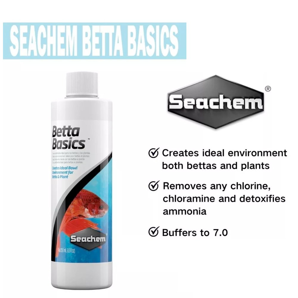 Seachem Water Conditioners Aquarium Aquascape Fish ( Garlic Guard / AmGuard / Betta Basics / Cupramine )_4