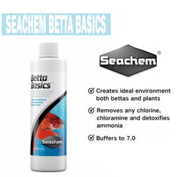 Seachem Water Conditioners Aquarium Aquascape Fish ( Garlic Guard / AmGuard / Betta Basics / Cupramine )