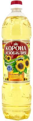 Масло подсолнечное "Корона изобилия" 1 л. раф.дез._0