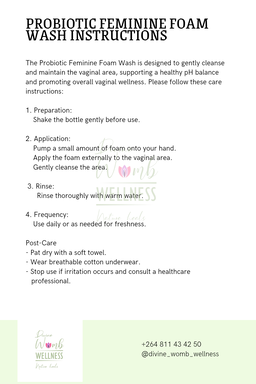 Probiotic Feminine Foam Wash 