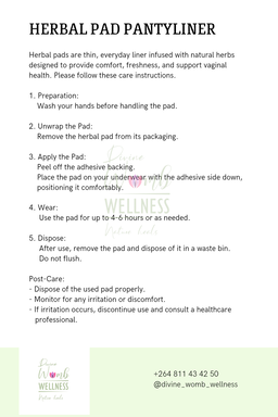 Herbal pads