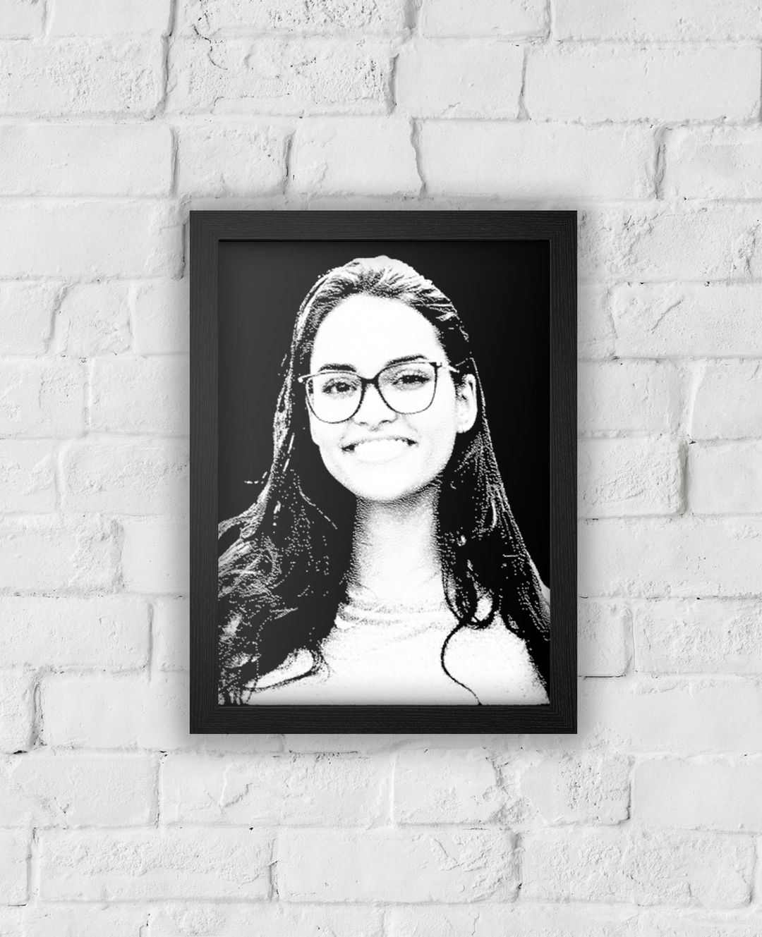 Laser Engrave Glass Portrait