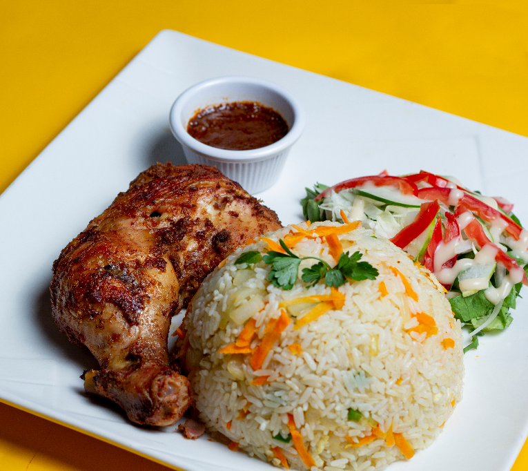 FRIED RICE WITH GRILLED CHICKEN