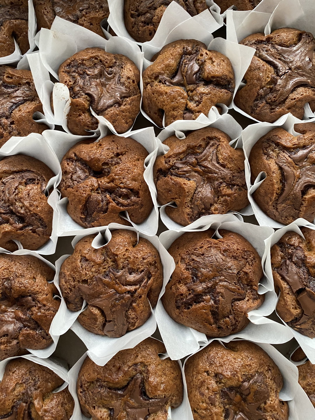 Banana Nutella Muffins
