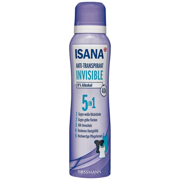 ISANA ANTI TRANSPIRANT INVISIBLE 5 IN1