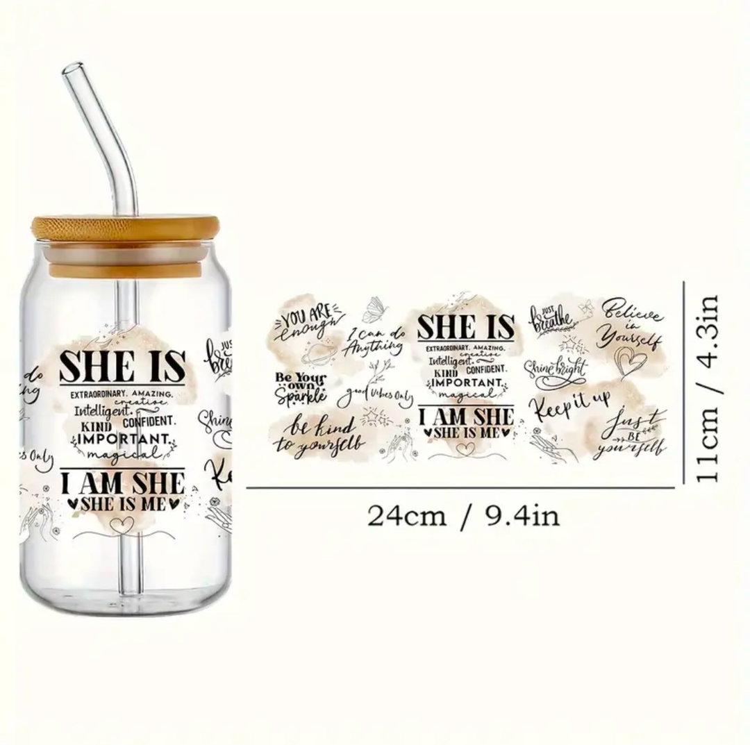16oz Bible Verse Mason Jars