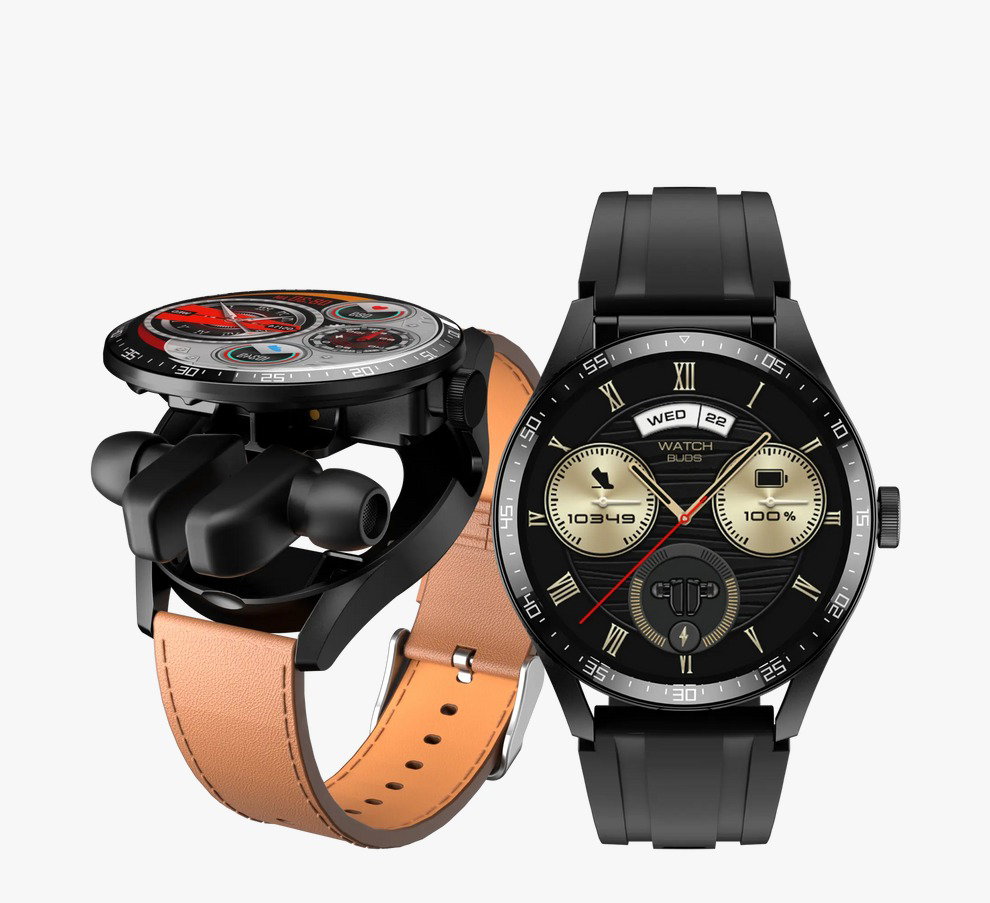 Smart watch with earbuds 