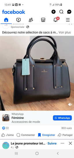 Sac à main noir