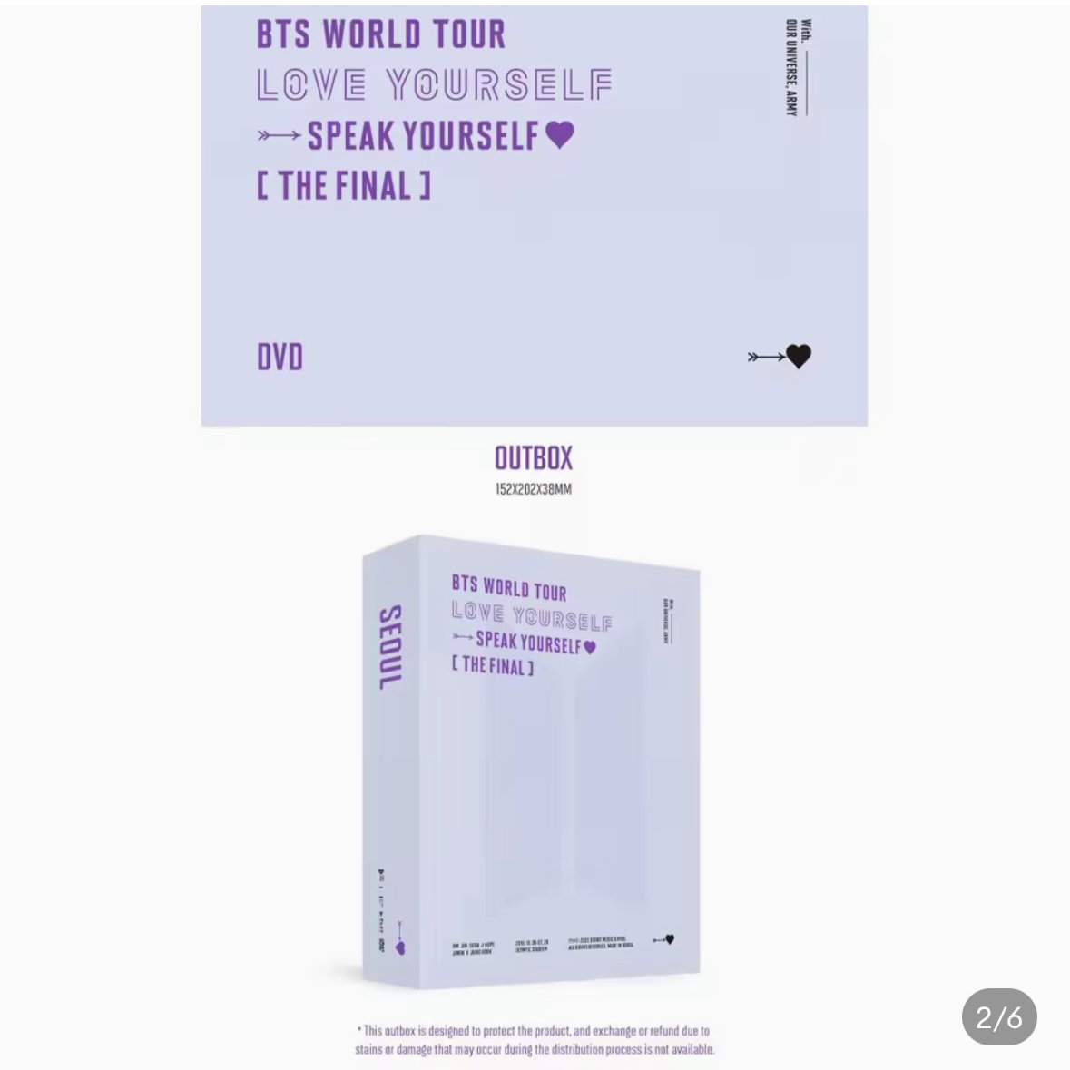BTS - WORLD TOUR 'LOVE YOURSELF : SPEAK YOURSELF' [ THE FINAL] DVD_0