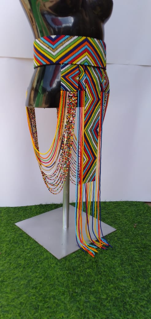 Multicolored beaded belt_0