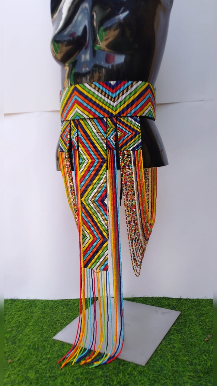 Multicolored beaded belt_1