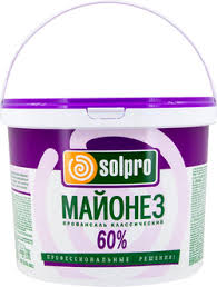 Майонез "Провансаль классический" ТМ "SolPro" 60 %  3 кг. ведро