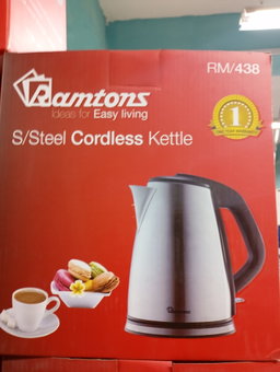 RAMTONS STAINLESS STEEL CORDLESS KETTLE RM/438 