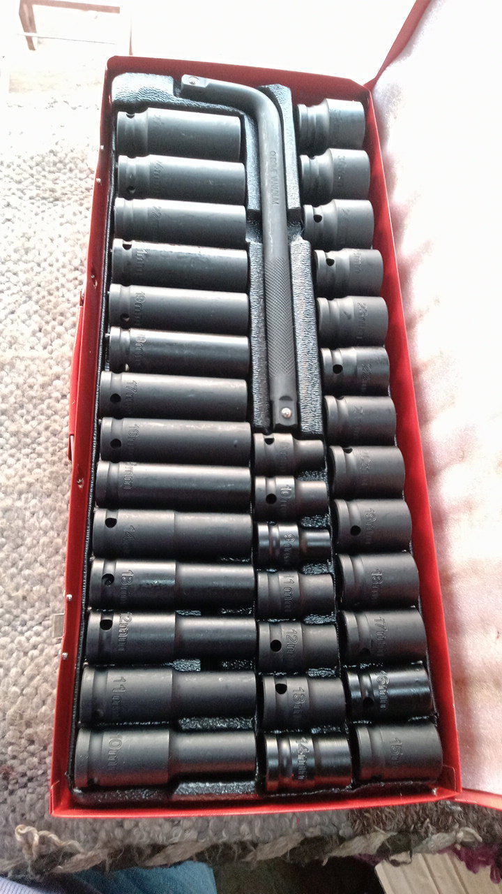 Socket set 35pcs 1/2" 