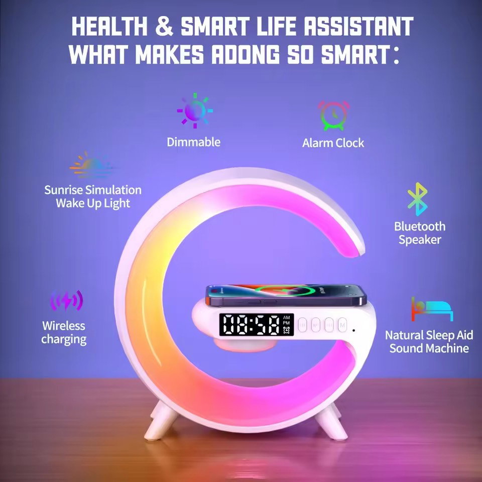 G-SHAPE SPEAKER WITH WIRELESS CHARGER & SMART LIGHT_4