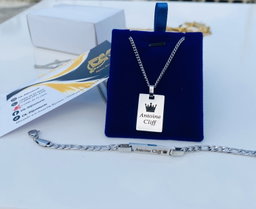 Collier + bracelet pour gamin 