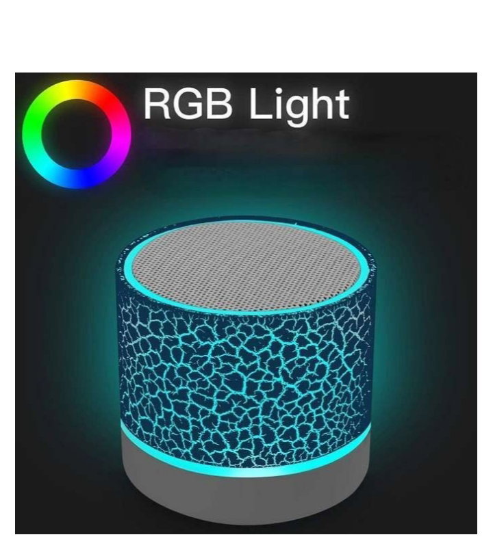Mini Wireless Rechargeable LED light Bluetooth speaker-white _0
