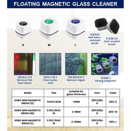 Sobo Floating Magnetic Glass Cleaner (M Size)