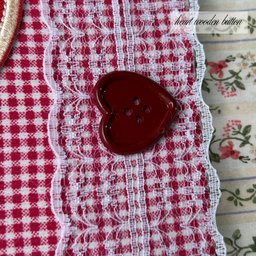 Handmade notebook in gingham
